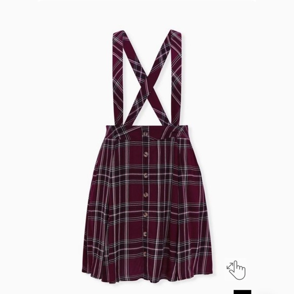 Torrid Purple Plaid Mini Challis Skirtall. Size 2. - Picture 12 of 13